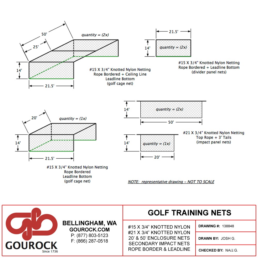 Golf Cage Nets Golf Cages Golf Netting Impact Netting Hitting Nets