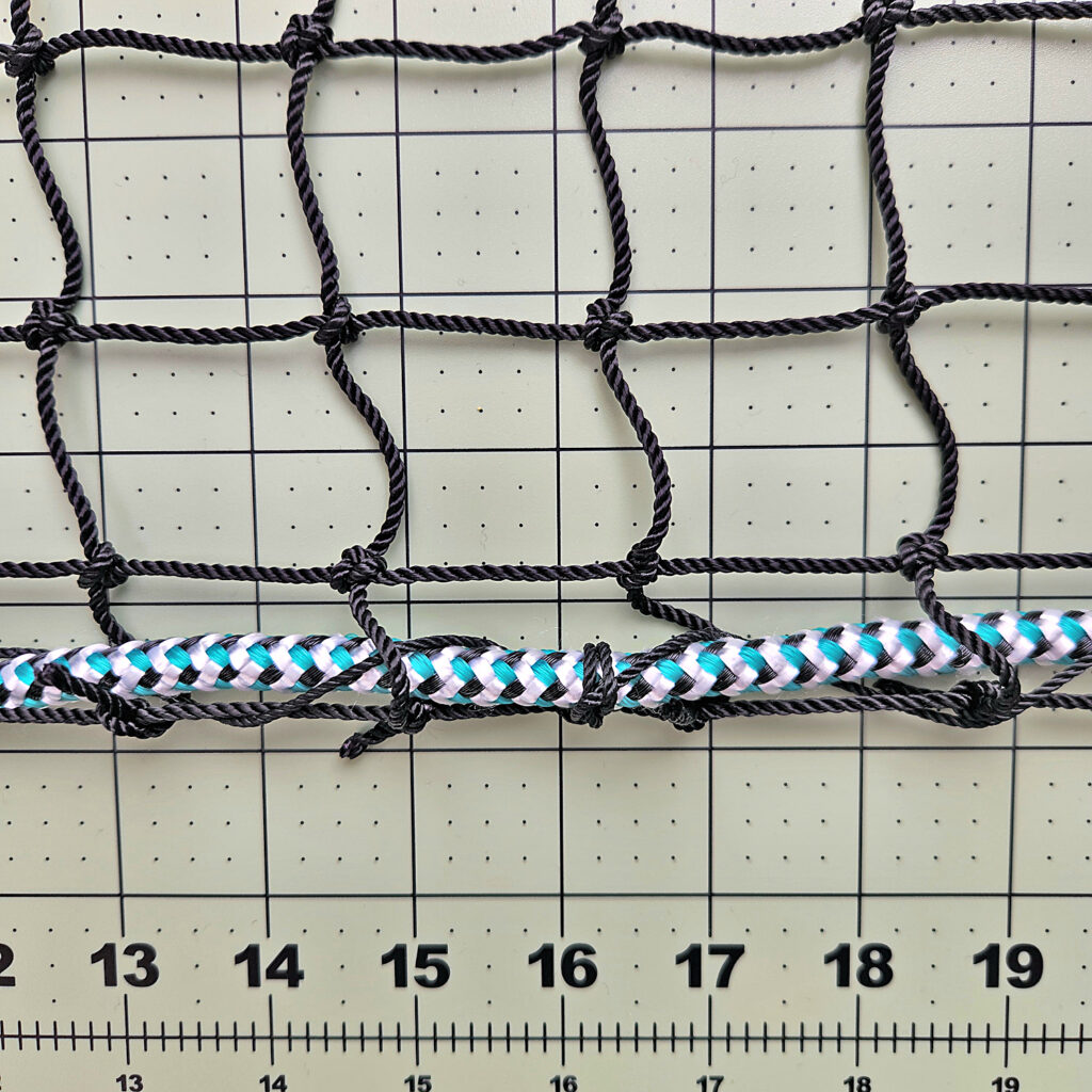 netting border weighted bottom rope