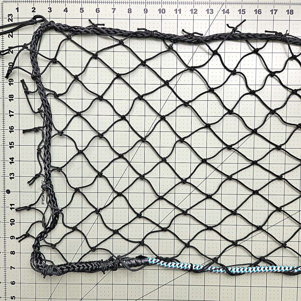 twisted knotted nylon net rope edge