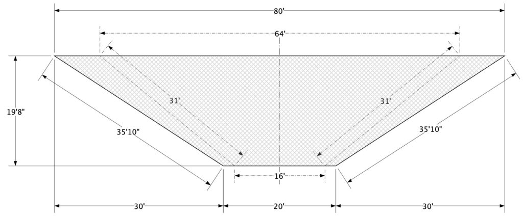 Baseball stadium backstop netting