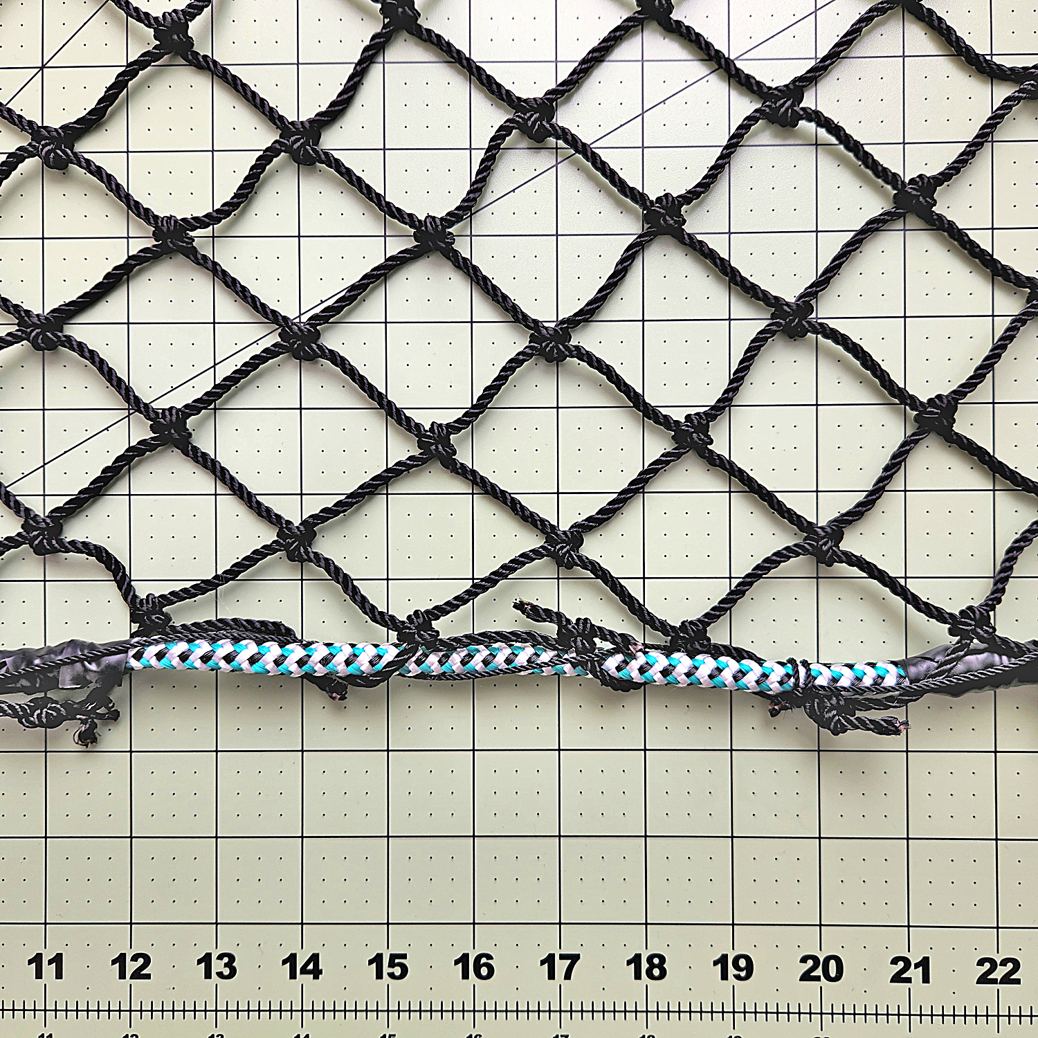 nylon netting 72 weighted rope bottom border