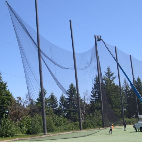 Netting by square foot, cut to order nets, any size sport netting