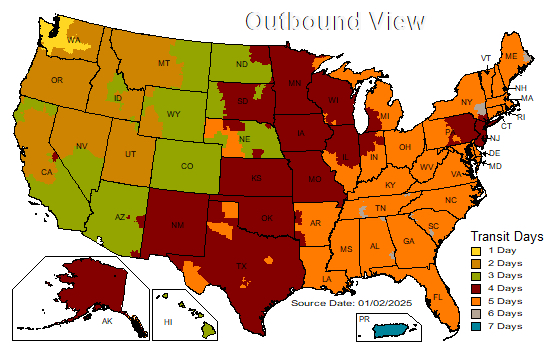 UPS Map